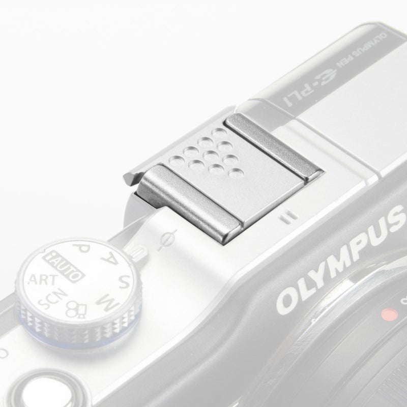 DSLRKIT Metal Universal Hot Shoe Cover for Camera, Silver - Image 3